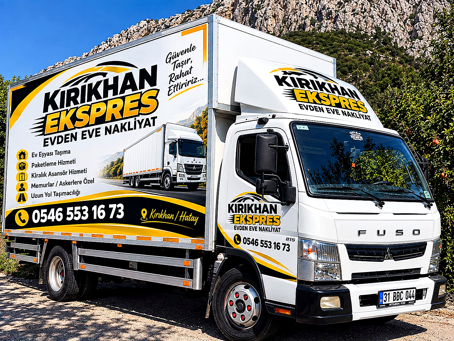 Kırıkhan Ekspres beyaz kamyon